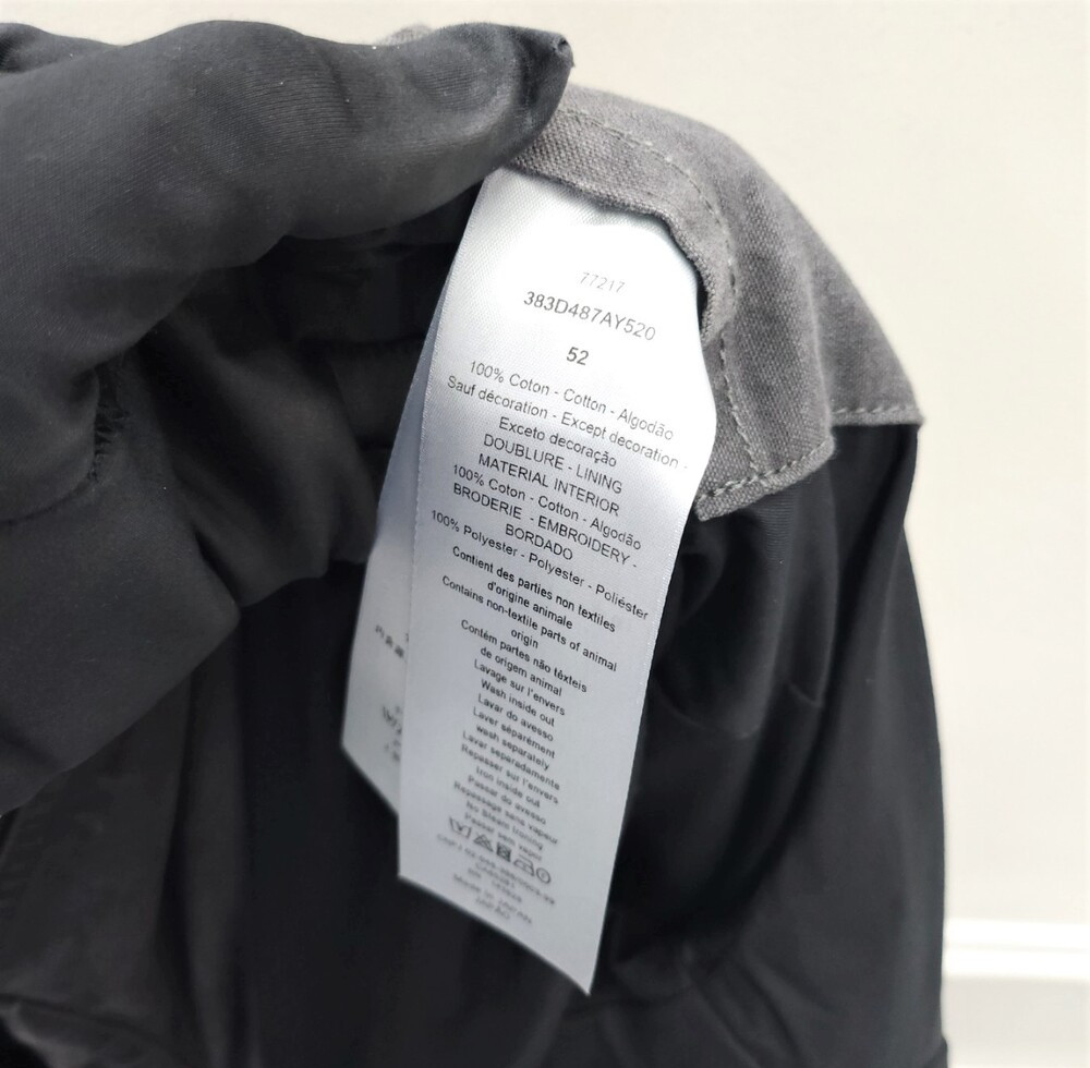 [럭스유] 52 / 디올 콘트라스트 쿠튀르 자수 지퍼 블루종 자켓