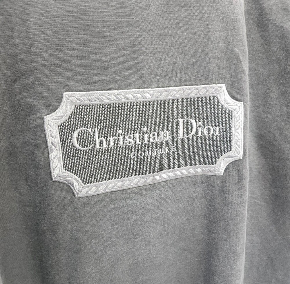 [럭스유] 52 / 디올 콘트라스트 쿠튀르 자수 지퍼 블루종 자켓