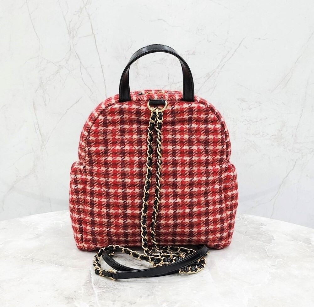 [럭스유] (새상품) 샤넬 한정판 코코네쥬 트위드 제니 백팩 AS5053