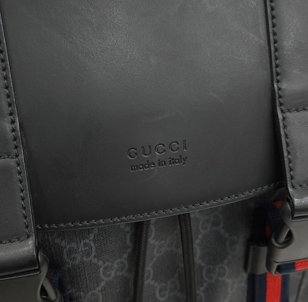 [럭스유] 구찌 웹 스트랩 GG 수프림 캔버스 백팩 495563