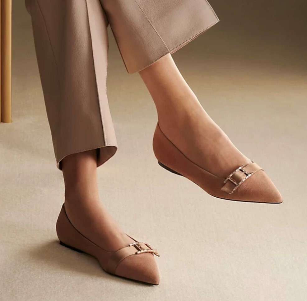 [럭스유] (새상품) 38 / 에르메스 두스 발레리나 플랫