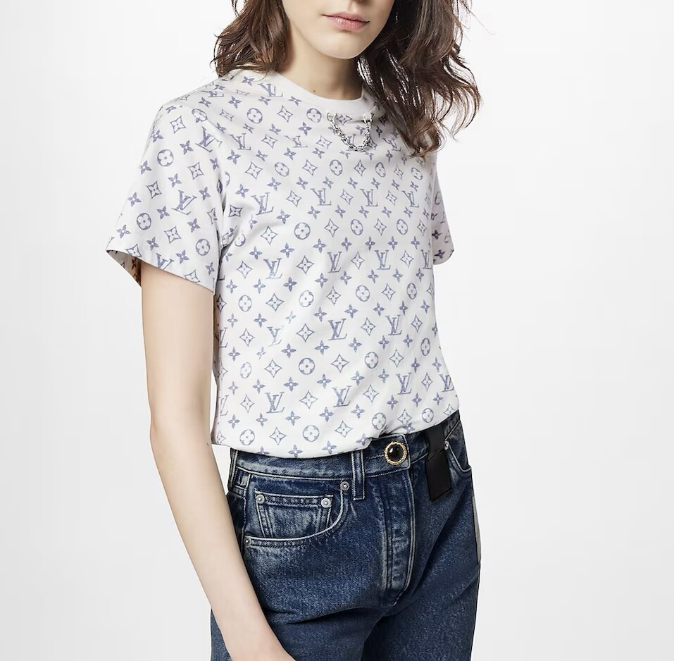 [럭스유] (새상품) S / 루이비통 LV 에스칼 모노그램 반팔 티셔츠 1A8QDI