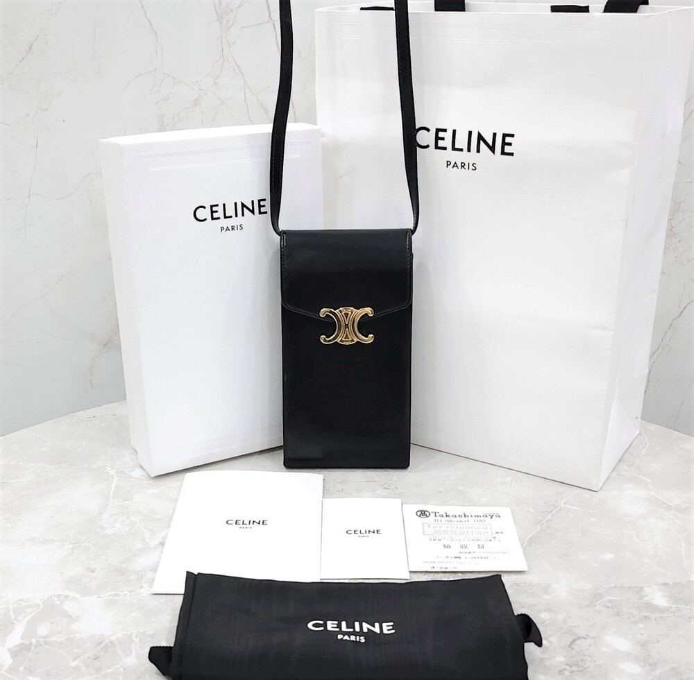 [럭스유] 셀린느 트리옹프 폰 파우치 숄더백 10K683DPV