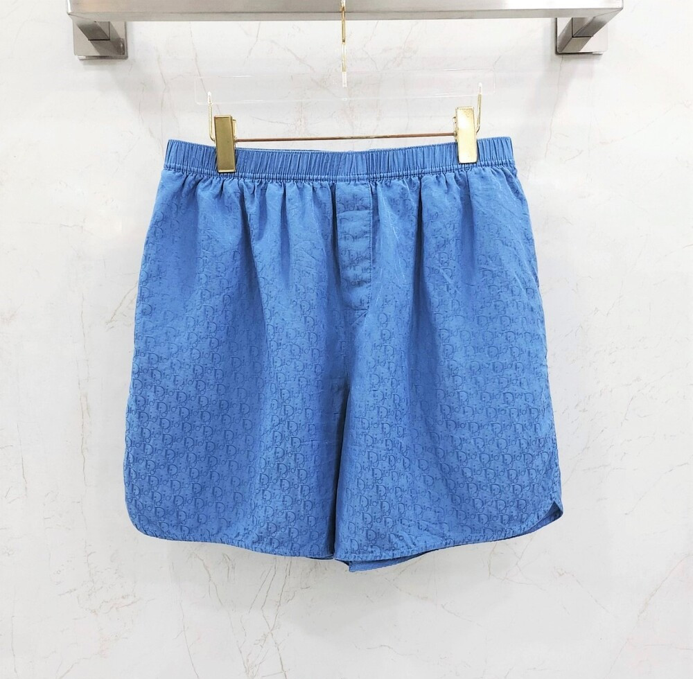 [럭스유] L / 디올 오블리크 실크 자카드 쇼츠 483C102A5231