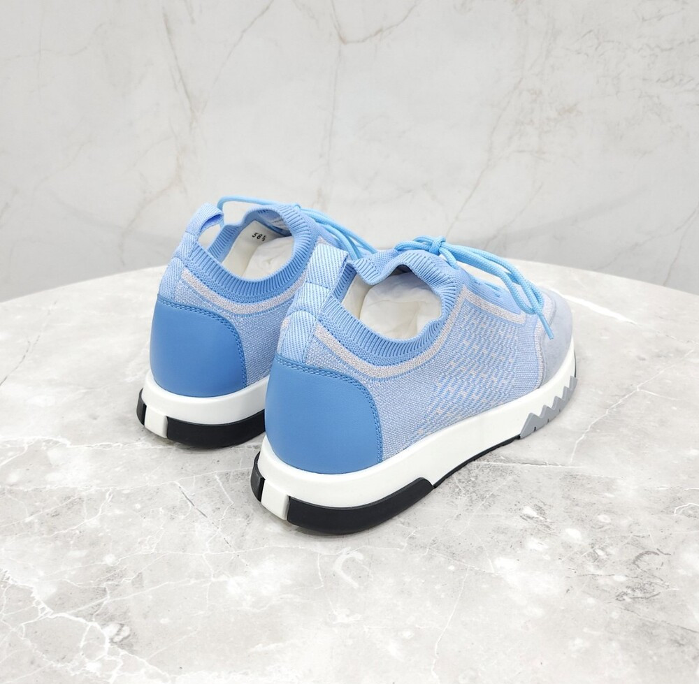 [럭스유] (새상품) 38.5 / 에르메스 스카이블루 어딕트 스니커즈