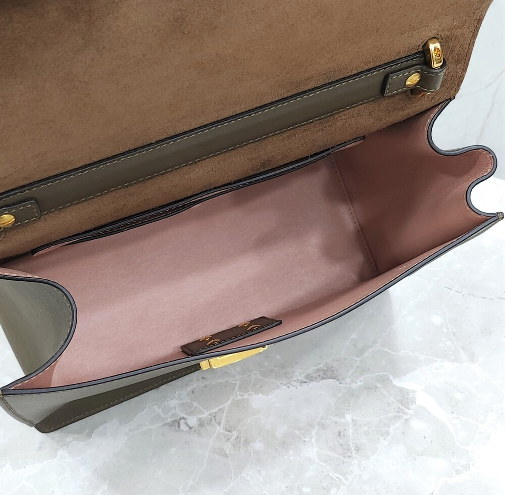 [럭스유] 펜디 캔유 레더 메탈 숄더백