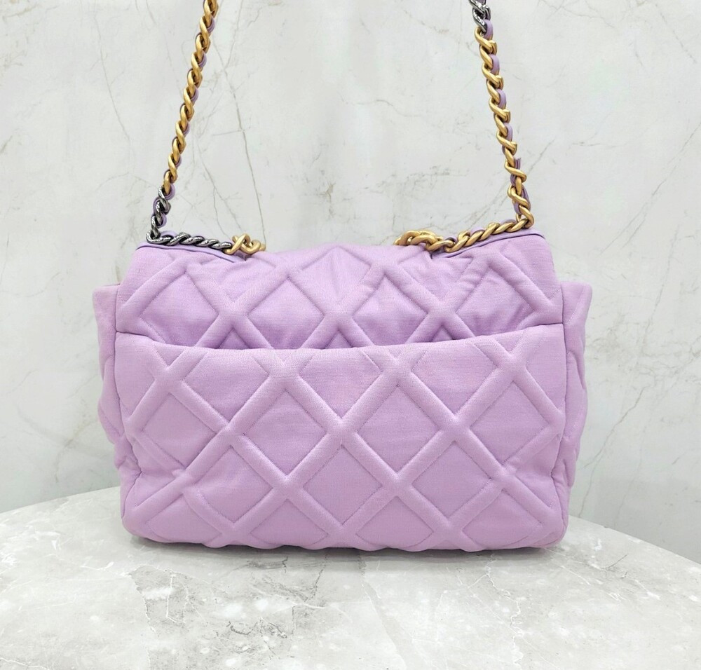 [럭스유] 샤넬 19 플랩백 저지 라일락 AS1160
