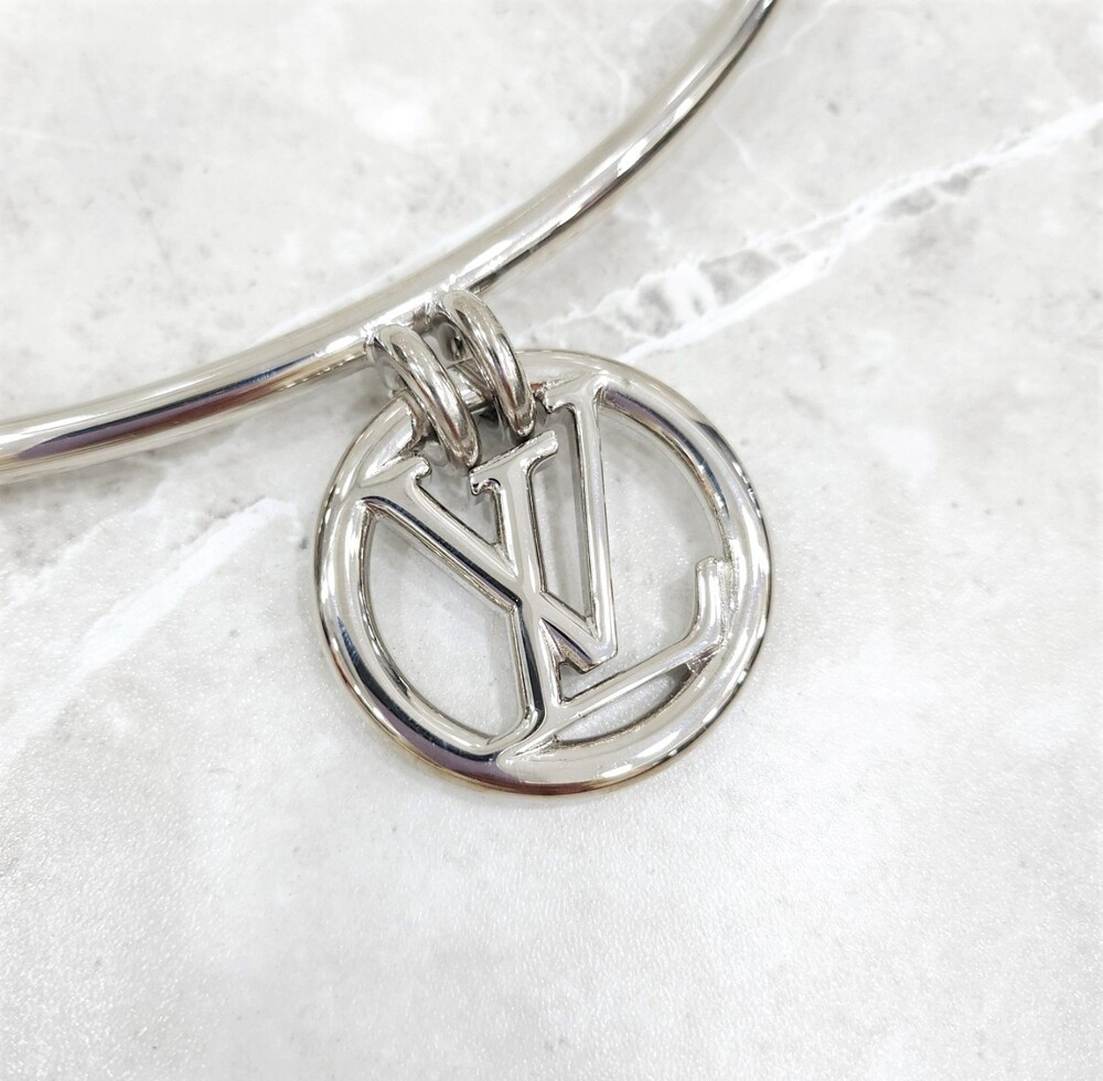 [럭스유] (새상품) M / 루이비통 한정판 실버 서클 참 링 벨트