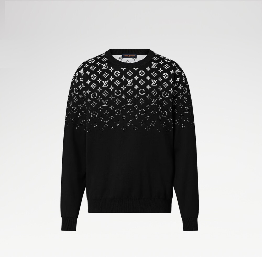 [럭스유] XS / 루이비통 그라디언트 모노그램 크루넥 니트 1AFAPY