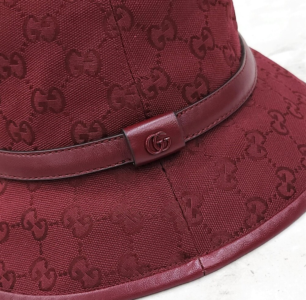 [럭스유] (새상품) 구찌 GG 모노그램 코튼 버킷햇 L 833280