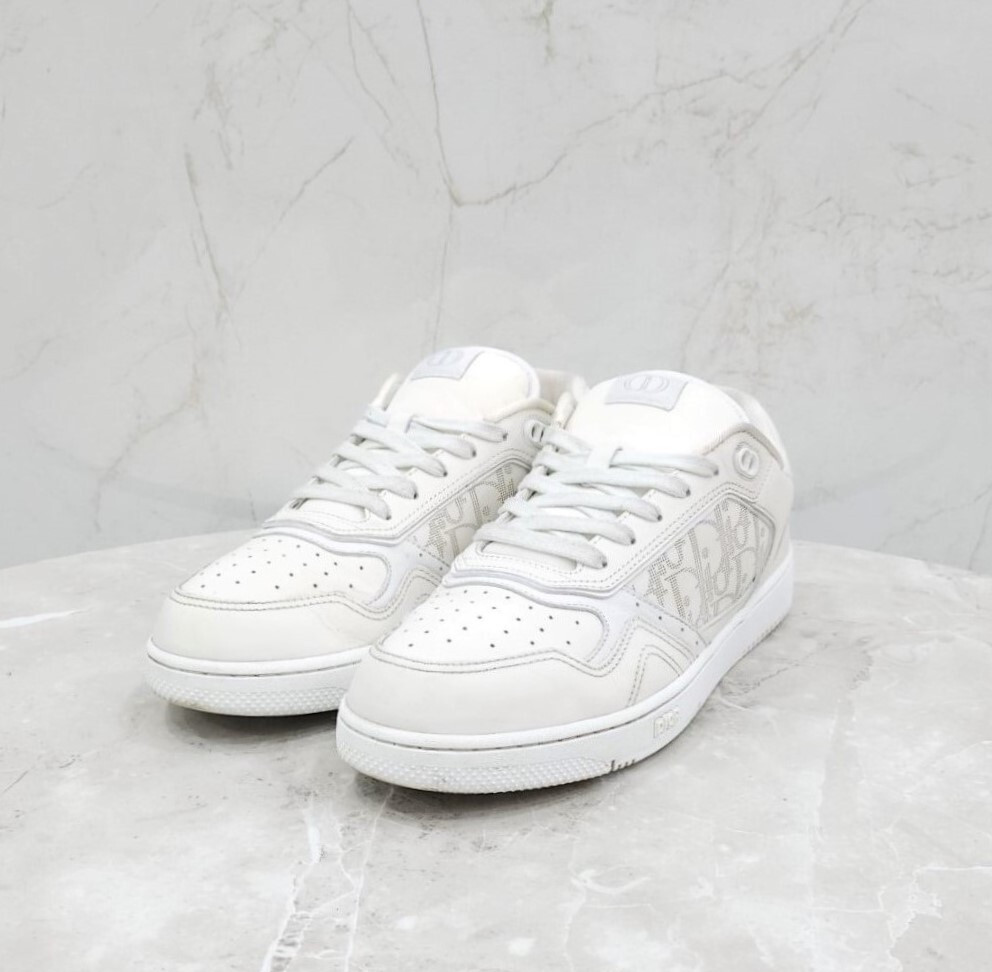 [럭스유] 44 / 디올 화이트 업타운 B27 로우탑 스니커즈 3SN272ZSB