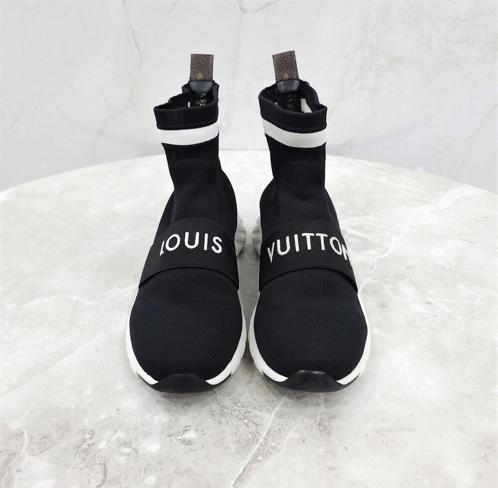 [럭스유] 35.5 / 루이비통 블랙 밴딩 애프터게임 스니커즈