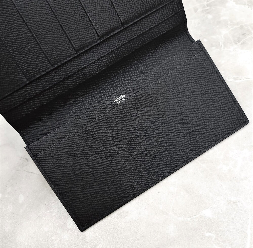 [럭스유] 에르메스 MC2 플레밍 장지갑 앱송 블랙 D각인