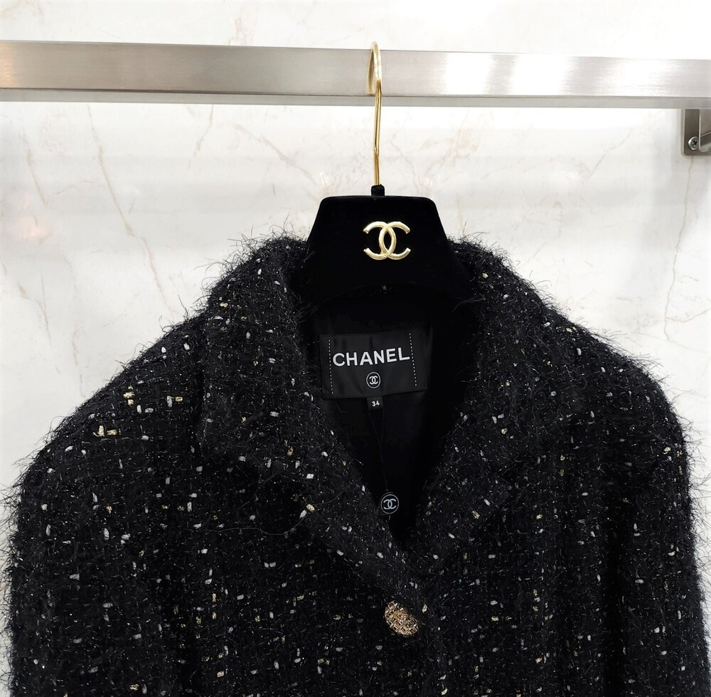 [럭스유] (새상품) 34 / 샤넬 뉴시즌 이리데슨트 트위드 코트