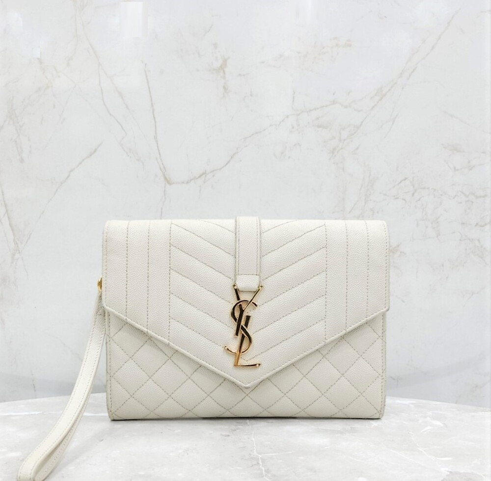 [럭스유] 생로랑 모노그램 엔벨로프 스트랩 클러치 651030