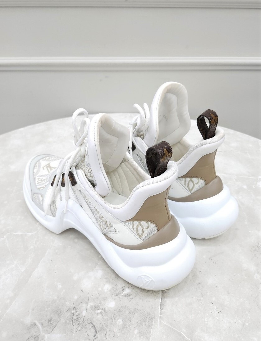 [럭스유] 38.5 / 루이비통 LV 자카드 아치라이트 스니커즈