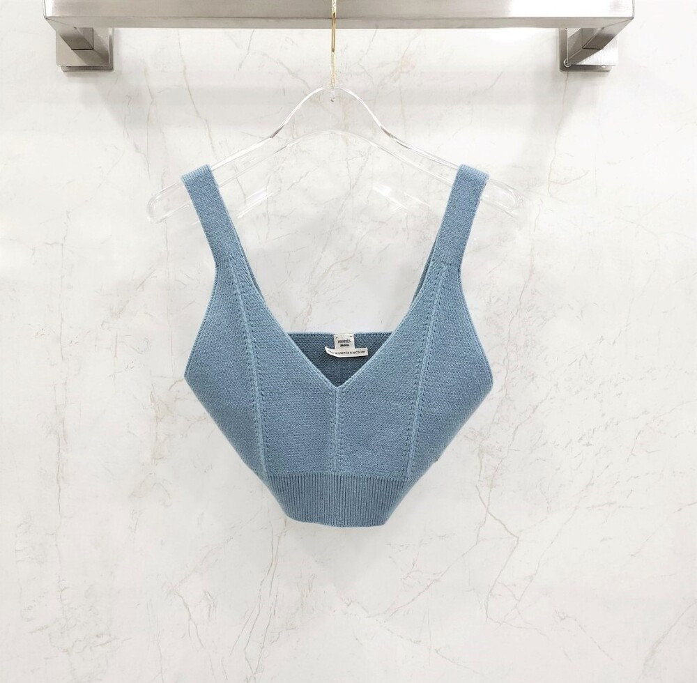 [럭스유] (새상품) 38 / 에르메스 캐시미어 니트 탑