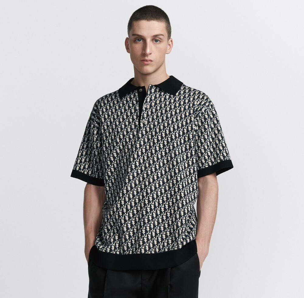 [럭스유] L / 디올 오블리크 폴로 셔츠