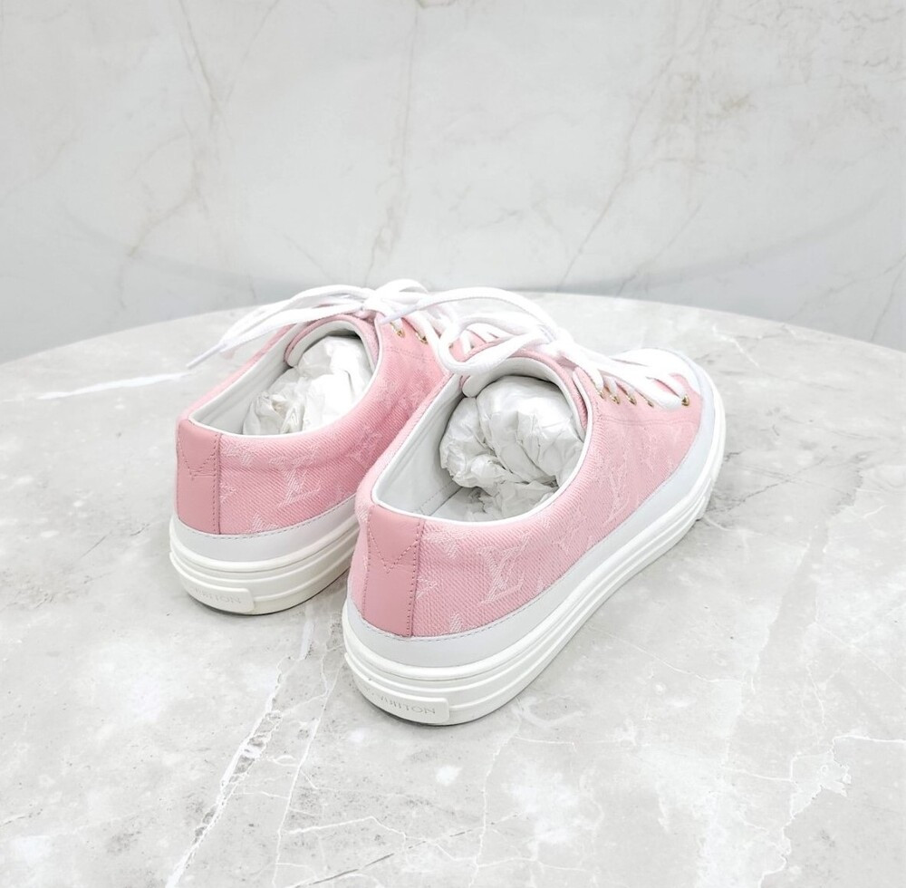 [럭스유] 38 / 루이비통 핑크 스텔라 모노그램 스니커즈