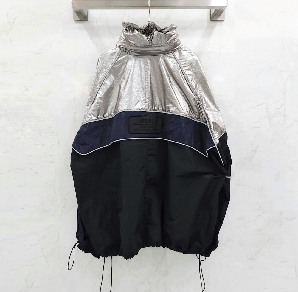 [럭스유] 46 / 준지 컬렉션 레터링 자수 스카치 후드 아노락