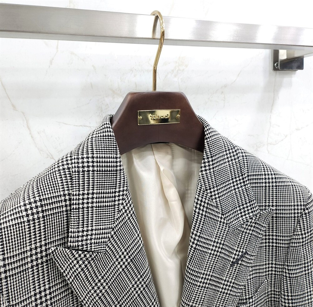 [럭스유] 46 / 톰포드 체크 블레이저 자켓