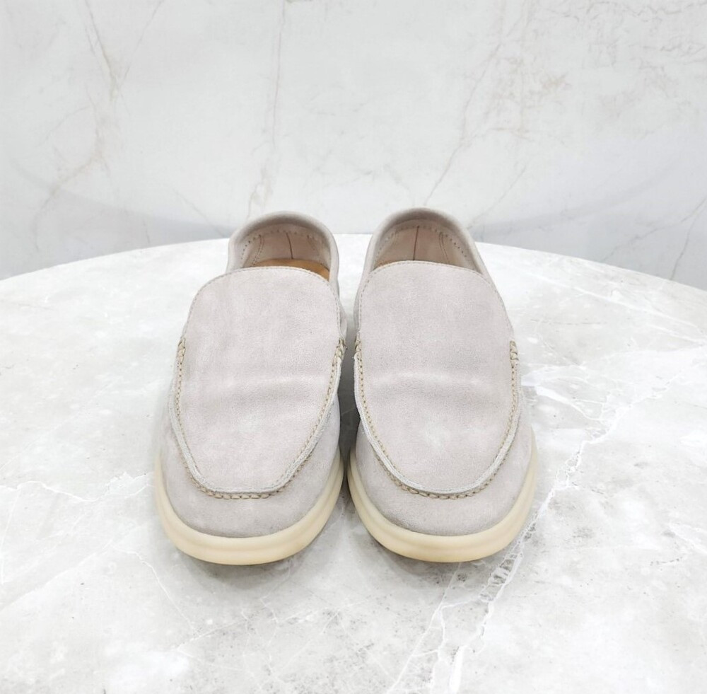 [럭스유] 40 / 로로피아나 그레이 썸머워크 스웨이드 로퍼