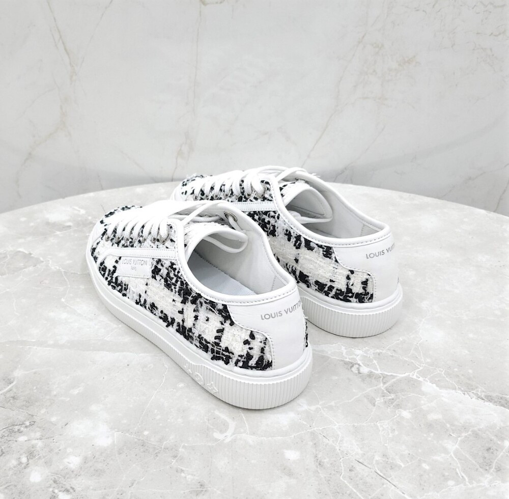 [럭스유] (새상품) 36 / 루이비통 LV 트위드 라군 스니커즈 1AHOSL