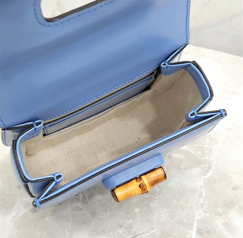 [럭스유] 구찌 뱀부 1947 탑핸들 미니 토트백 686864