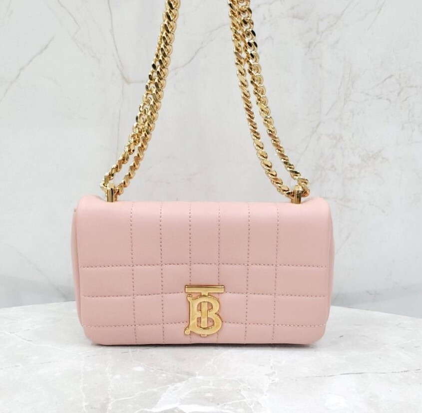 [럭스유] 버버리 미니 롤라 체인 숄더백 더스티 핑크 8063014