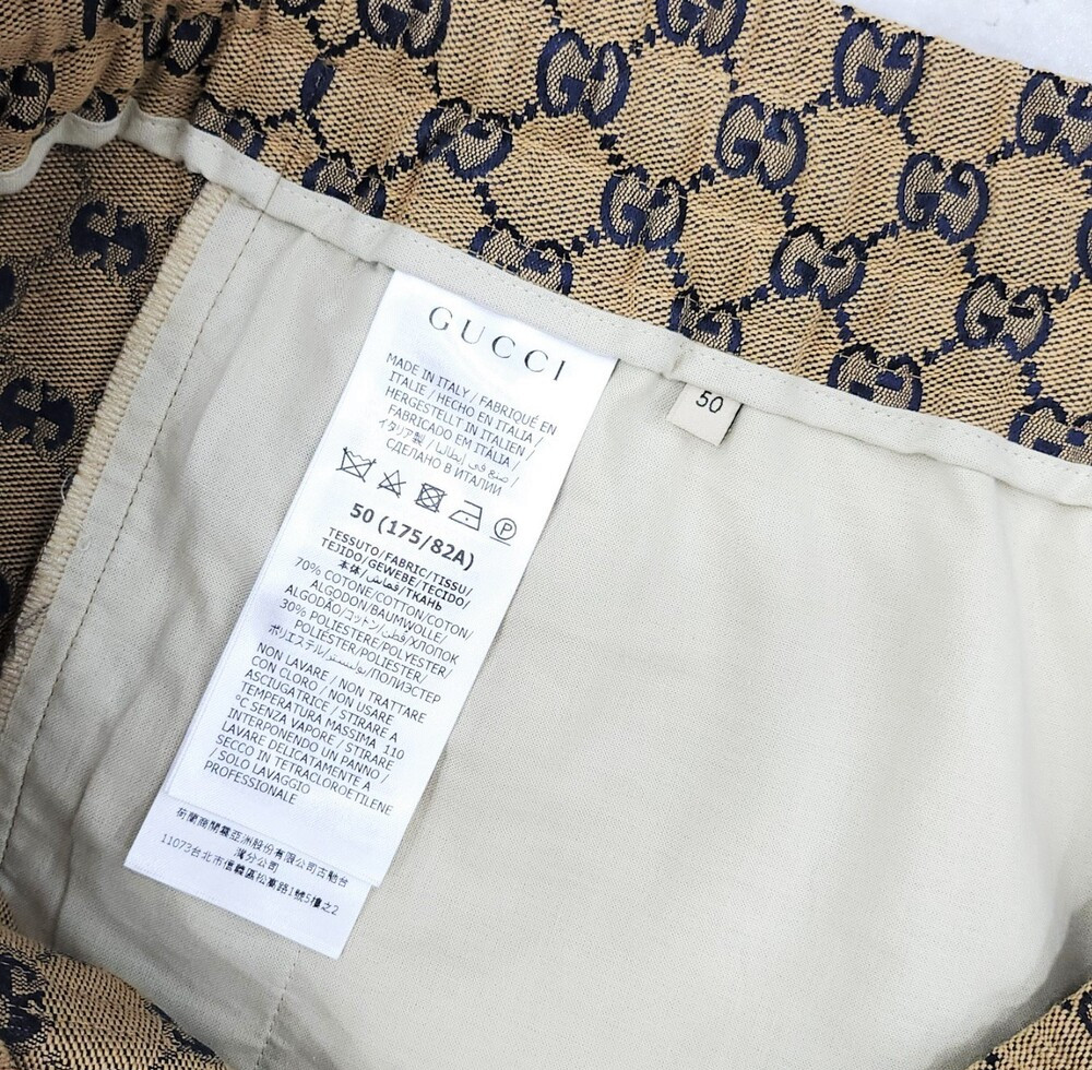 [럭스유] 50 / 구찌 GG 수프림 코튼블렌드 드로스트링 쇼츠 팬츠