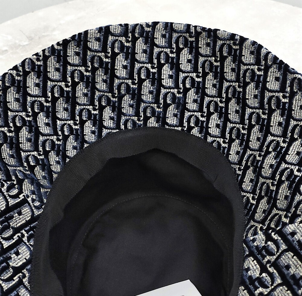 [럭스유] (새상품) 디올 오블리크 자수 벙거지 버킷햇 05CDO924I134