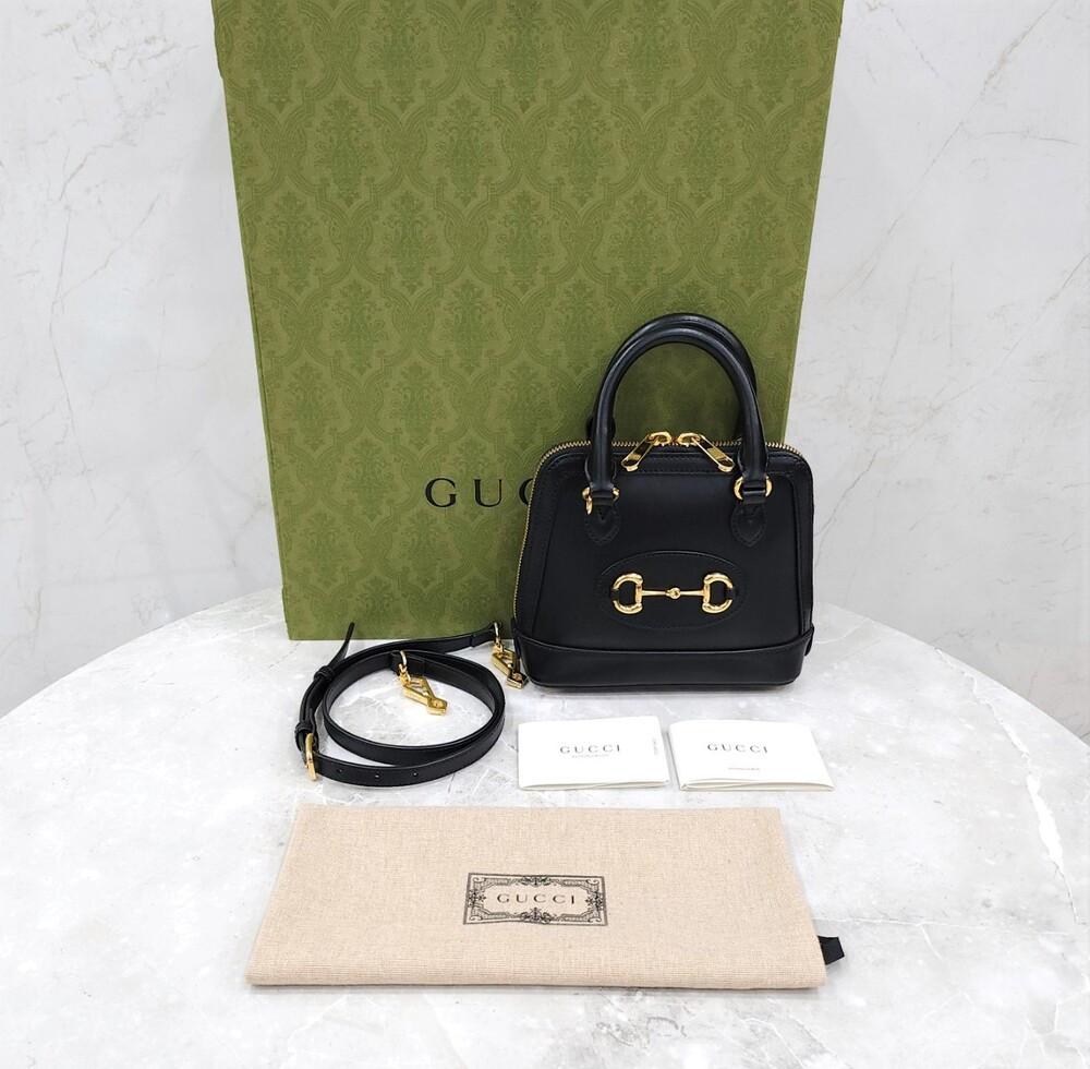 [럭스유] 구찌 홀스빗 1955 미니 탑핸들 토트 숄더백 640716