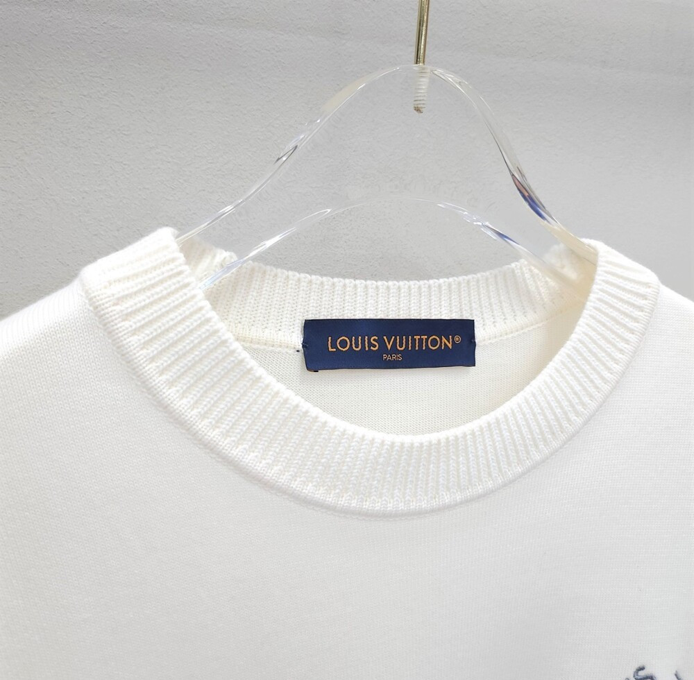 [럭스유] S / 루이비통 시그니처 쇼트슬리브 반팔 티셔츠 1AATX5