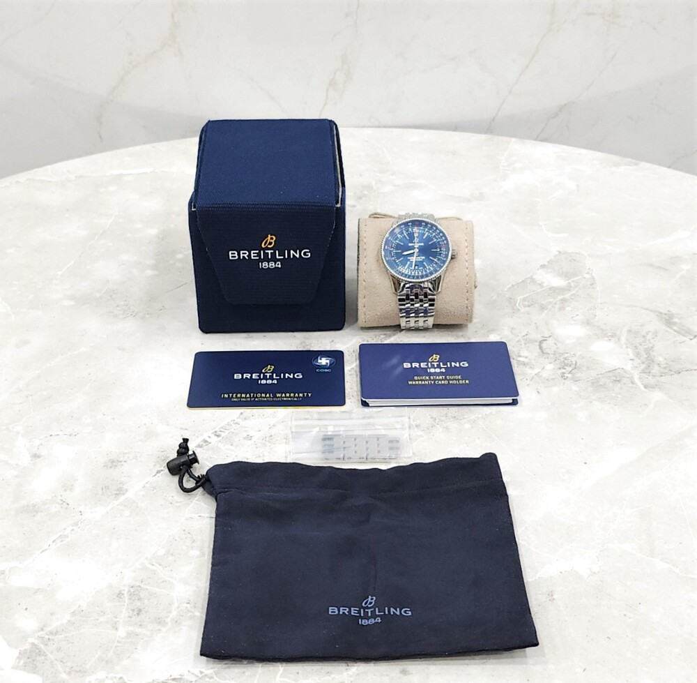 [럭스유] 브라이틀링 네비타이머 오토매틱 시계 청판 41mm A17326