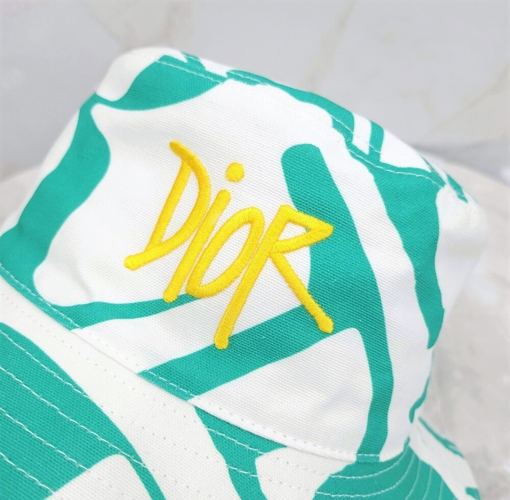 [럭스유] 디올 X SHAWN 로고 버킷햇 L