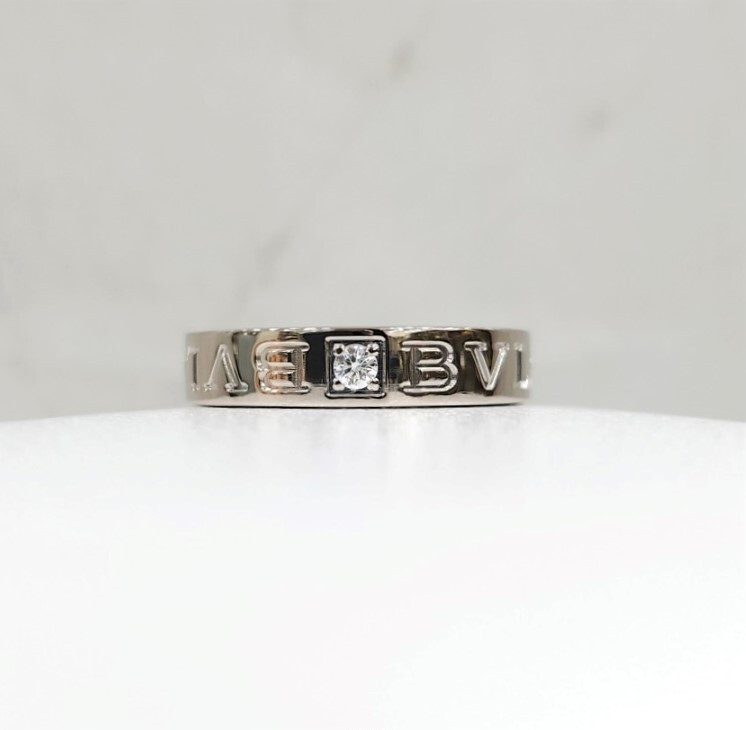 [럭스유] 불가리 비제로원 BB 링 화이트골드 다이아 1P 48호 339981