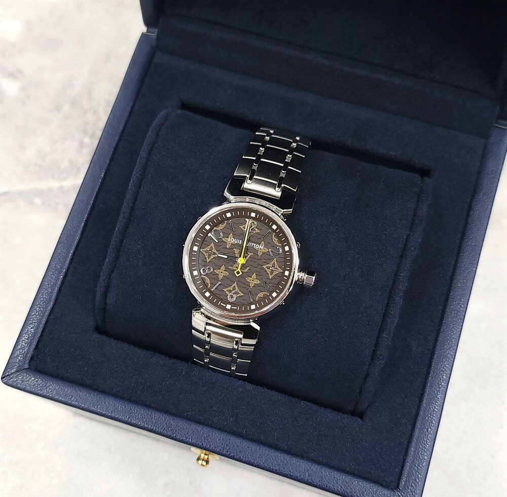 [럭스유] 루이비통 땅부르 모노그램 메탈 시계 25mm