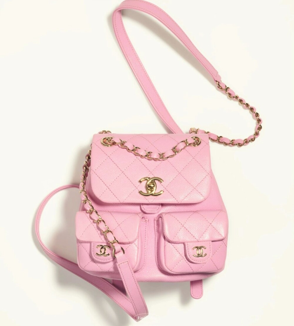 [럭스유] 샤넬 듀마 투포켓 백팩 스몰 핑크 신형내장칩 AS3787