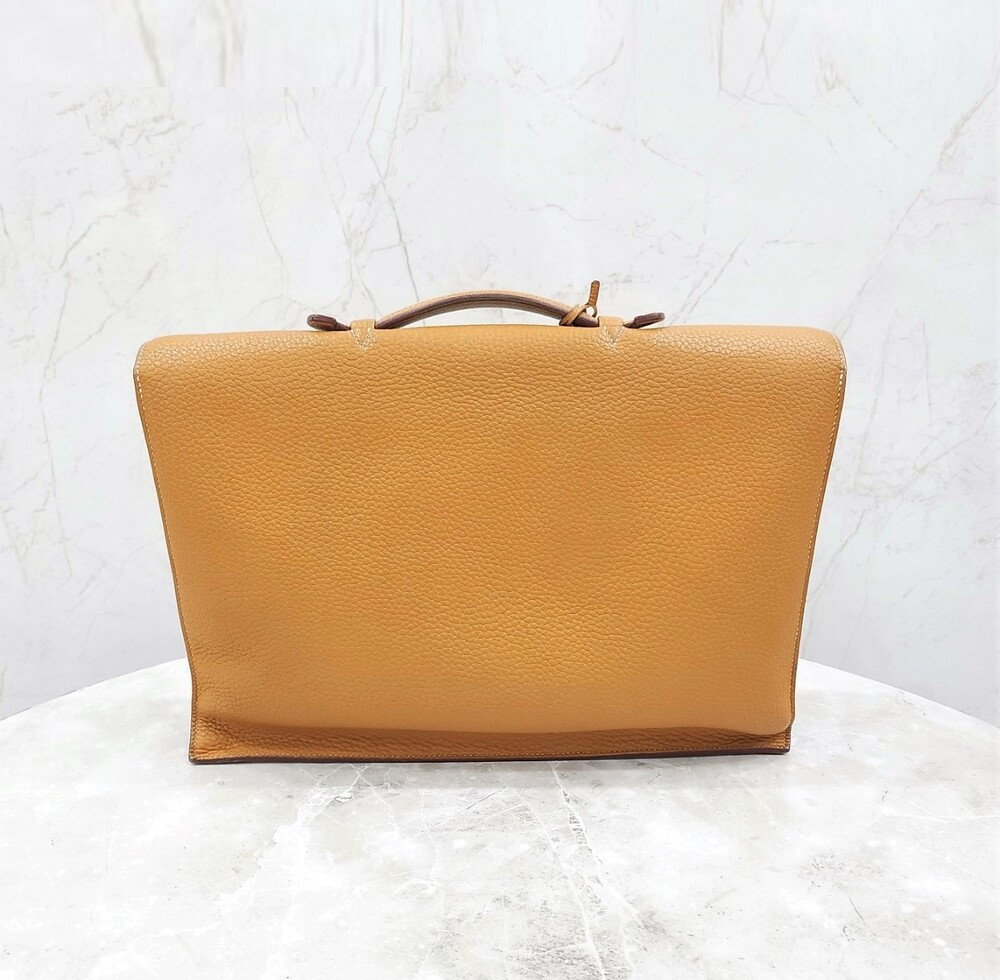 [럭스유] 에르메스 삭아데페슈40 브리프케이스 쎄서미 금장