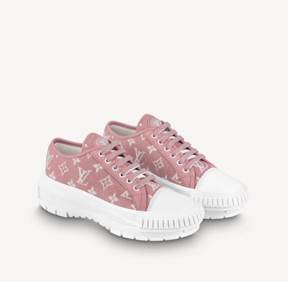 [럭스유] 38 / 루이비통 LV 핑크 모노그램 스쿼드 스니커즈 1A9S0M