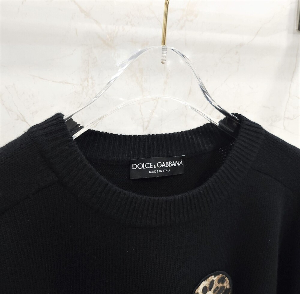 [럭스유] 52 / 돌체앤가바나 로고 울 스웨터 니트