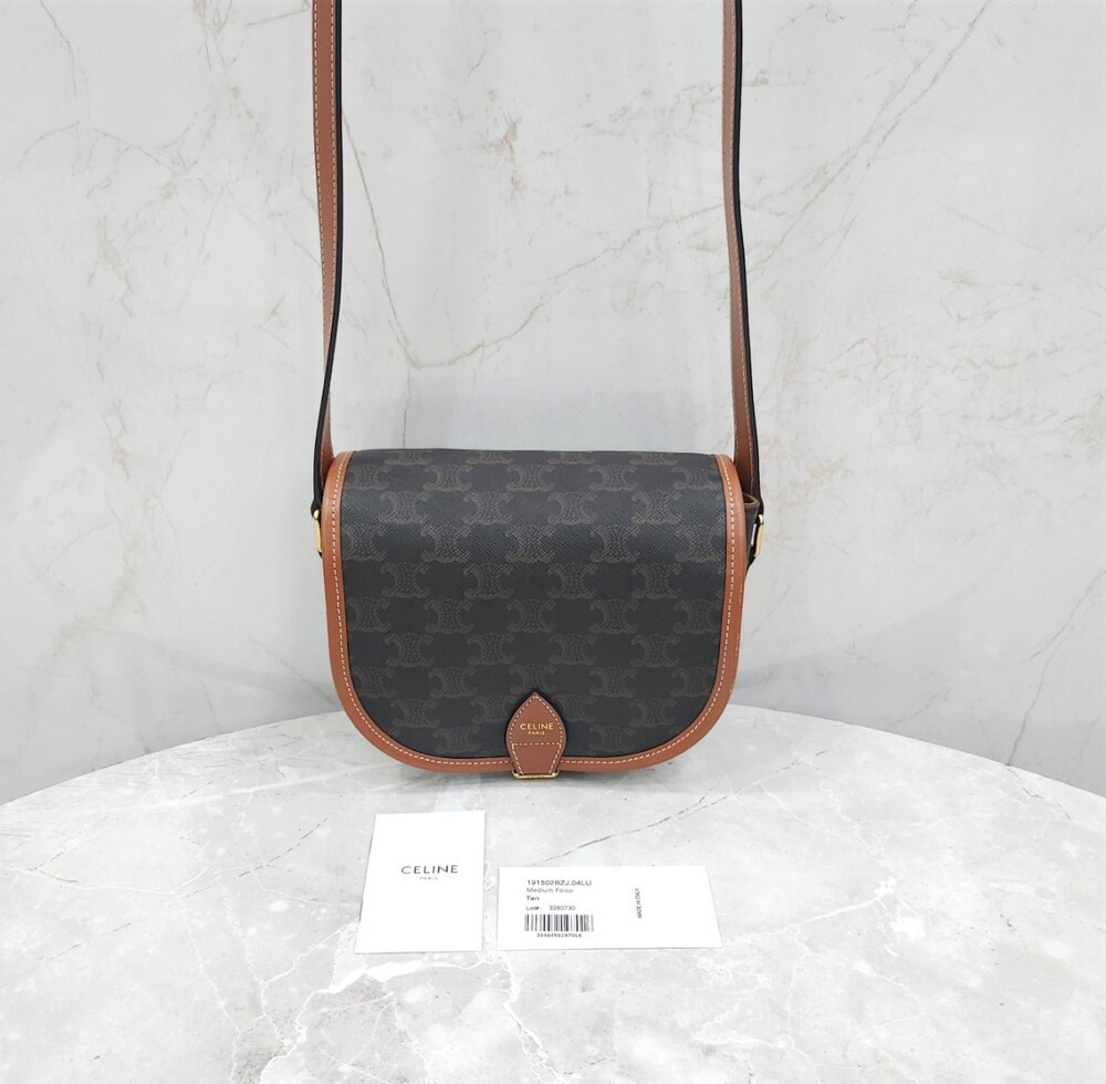 [럭스유] 셀린느 트리옹프 캔버스 미디엄 폴코백 191502BZJ