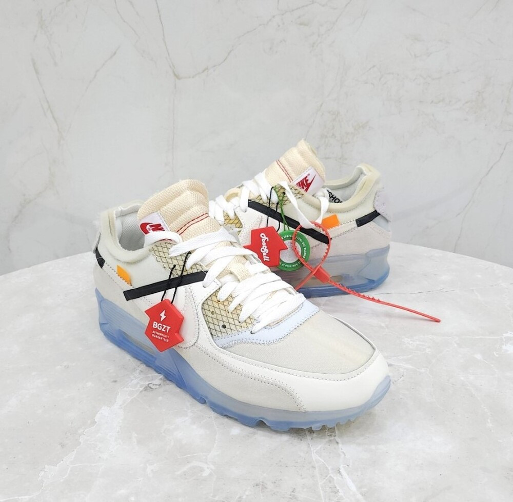 [럭스유] US8.5 / 나이키 X 오프화이트 에어맥스 90 OG 더 텐