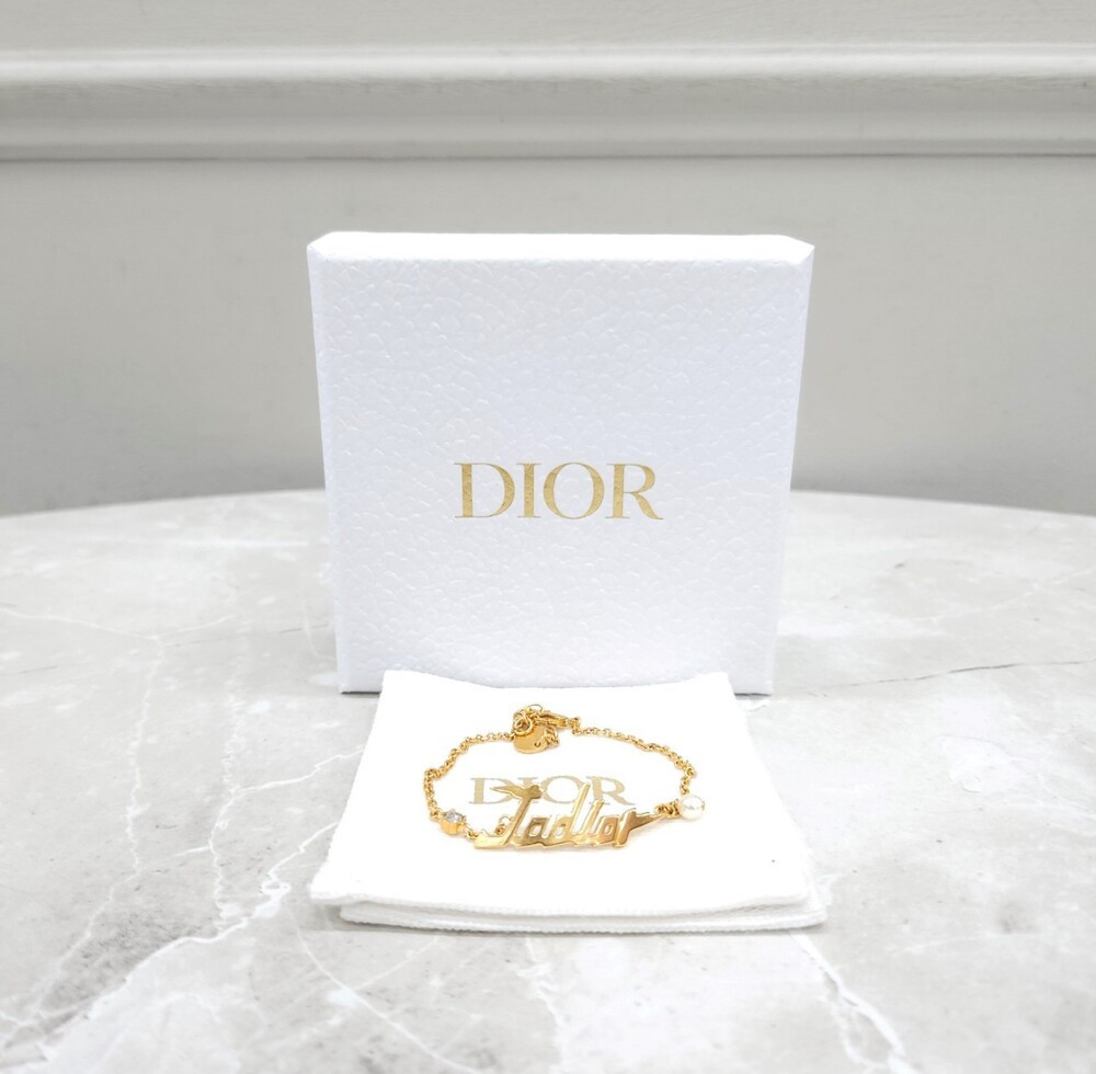 [럭스유] 디올 자디올 크리스탈 골드 팔찌