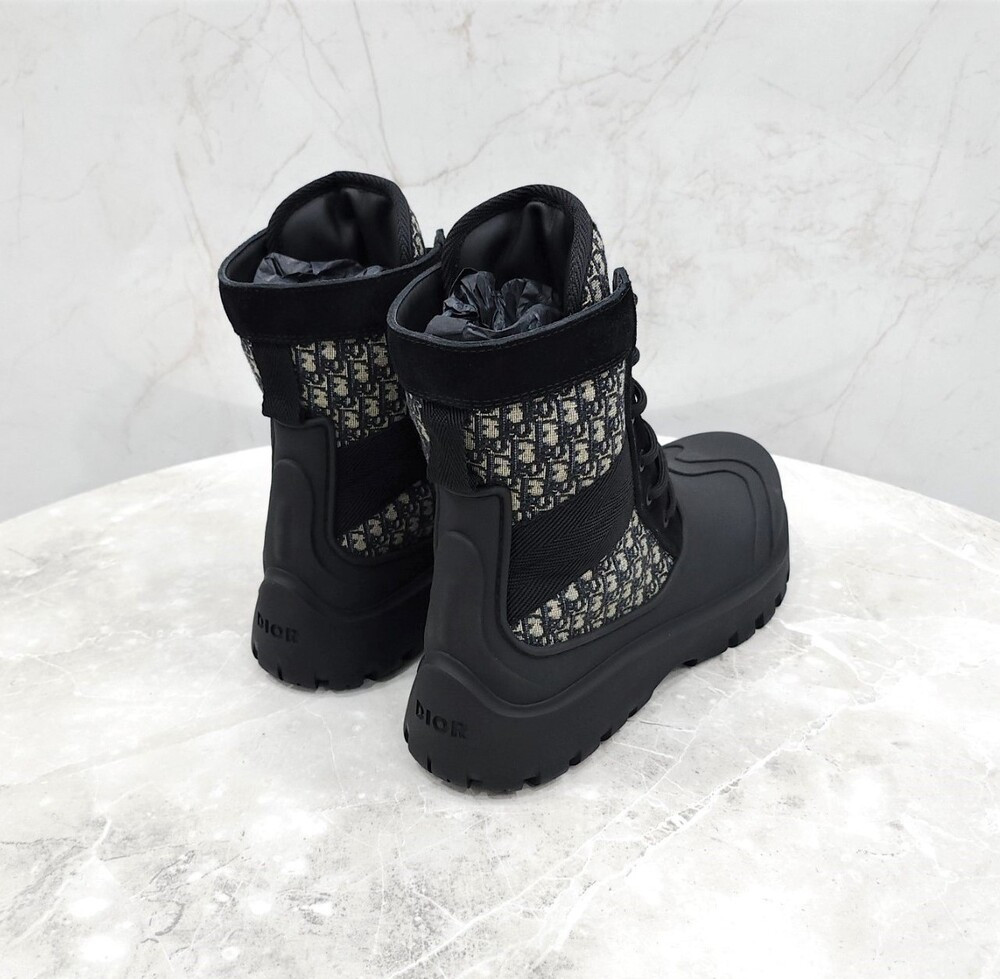 [럭스유] (새상품) 42 / 디올 오블리크 레더 부츠