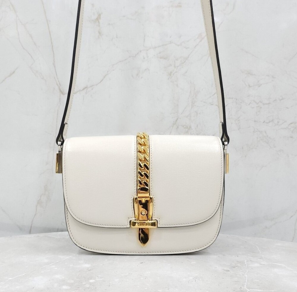 [럭스유] 구찌 실비 1969 레더 미니 숄더백 615965