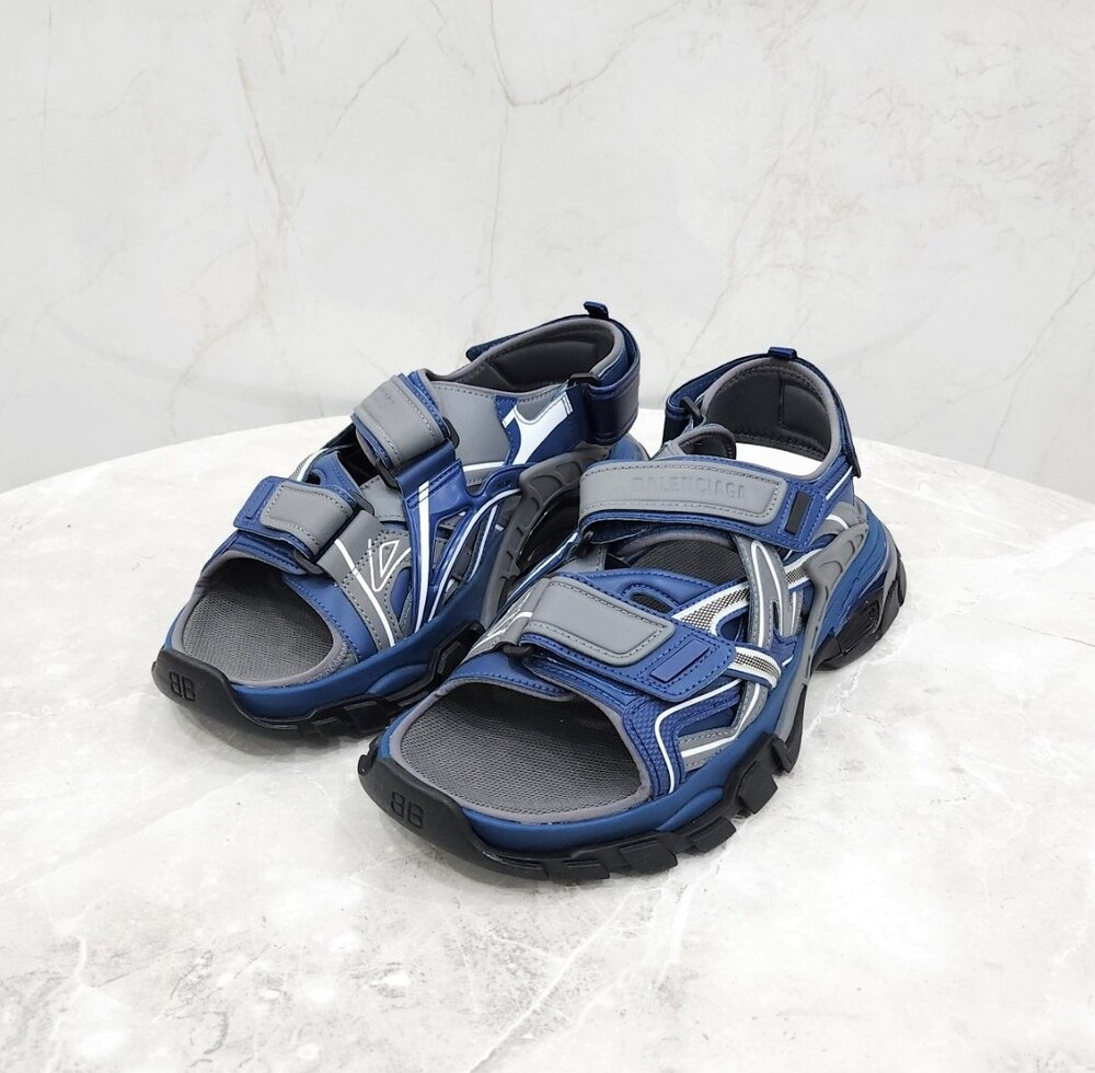 [럭스유] (새상품) 42 / 발렌시아가 트랙 샌들 네이비