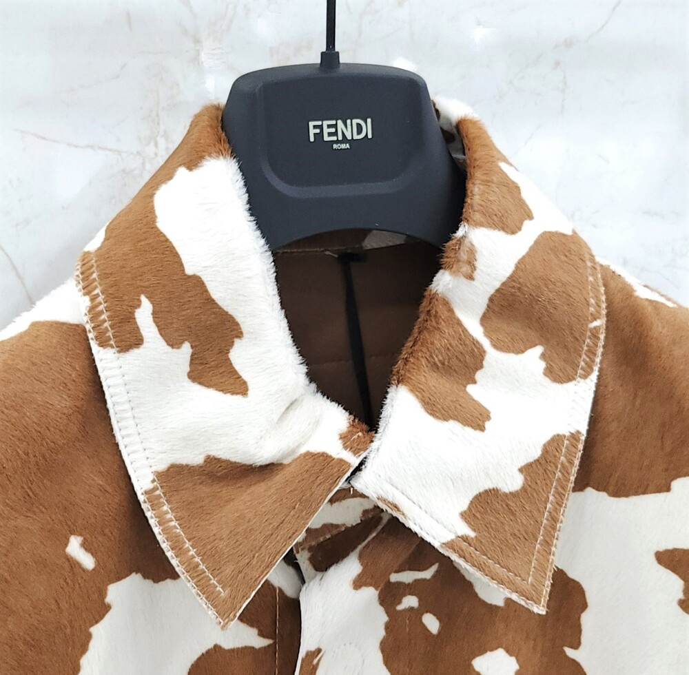 [럭스유] 50 / 펜디 송치 레더 자켓