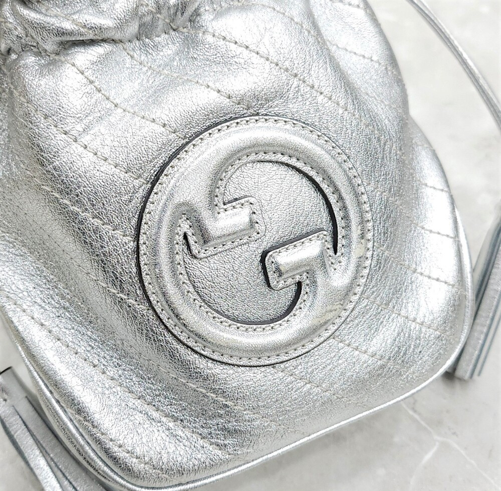 [럭스유] 구찌 블론디 실버 미니 버킷백 760313