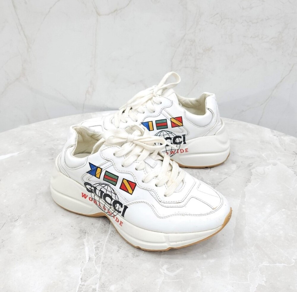 [럭스유] 35.5 / 구찌 월드와이드 라이톤 스니커즈 602047